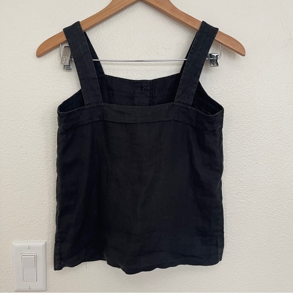 Black Button-Up Women's Top - Picture 3 of 7